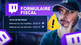 ⚠️ Remplissez Bien le Formulaire Fiscal Twitch [upl. by Asnerek]