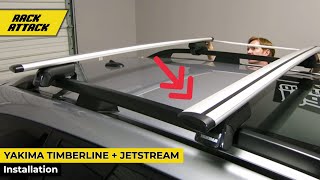 Yakima TimberLine  JetStream Bar Base Roof Rack Overview And Install [upl. by Kinimod739]