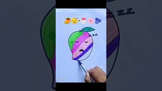 Easy Emoji Mango 😴🥭🌸🍧 Drawing For Kids 🤪😴 Art 158 [upl. by Castra]