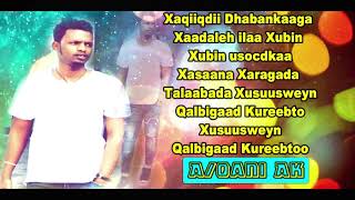 Hees Cusub Aqani Ak OoXaqiiqso Xubigayga Xaqiiqso Official Lyrics 2019 [upl. by Yerffeg727]