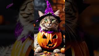 Halloween Cat cat kittten catlover kitten kitte shortvideo cutecat shorts short [upl. by Burtis790]