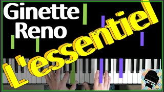 🎹 Lessentiel Ginette Reno Charles Aznavour Partition Piano Solo Tutoriel [upl. by Othilia]