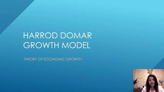 Harrod Domar Growth Model by CA Mehak Chawla Lal IGNOU MEC004 ECONOMIC GROWTH MODELS MA ECONOMICS [upl. by Eatton]