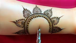 Easy stylish front hand mehndi design  Arabic mehndi design  Mehandi ka design  mehndi design [upl. by Nnylyaj982]