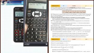 Utilisation de la Calculatrice en Statistique Casio et sharp  extrait de la séance [upl. by Jaquiss]