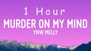 YNW Melly  Murder On My Mind Lyrics  1 HOUR [upl. by Eiznekcam]