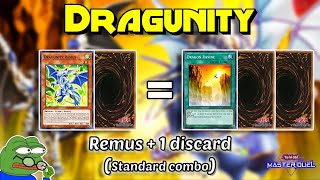 Remus  1 discard Ravine  2 discards combo No normal summon  Standard DRAGUNITY in Master Duel [upl. by Edmonds]