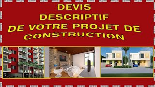 COMMENT RÉALISER UN DEVIS DESCRIPTIF POUR VOS PROJETS [upl. by Akinit]