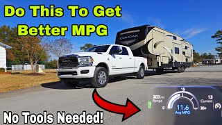 Trying To Get The Best MPG Towing I Learned This Technique That Will Get You 23 MPG Better [upl. by Anaimad553]