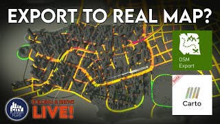 Lets Export a Cities Skylines 2 to GIS and OSM LIVE  Building and Brews [upl. by Brenza]