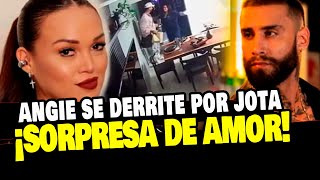 ANGIE ARIZAGA SORPRENDIÓ A JOTA BENZ Y CÁMARAS DE SEGURIDAD CAPTARON TODO [upl. by Laband285]