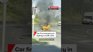 Car goes up in flames at Kings Langley in Sydney’s northwest [upl. by Lowrie]