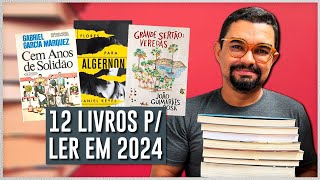 12 Livros para Ler em 2024  Minhas Escolhas [upl. by Sairacaz]