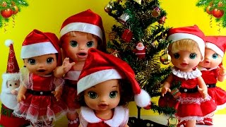 Minhas Baby Alive se arrumam para Festa de Natal  Qual ficou mais bonita [upl. by Eener306]