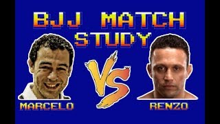 BJJ Match Study Marcelo Garcia vs Renzo Gracie [upl. by Suhpesoj]