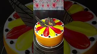 Multi color cake design new look design training video ty short video short feed [upl. by Nimesay134]