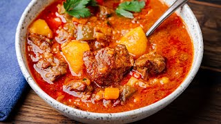 Hungarian Goulash  The Ultimate Beef Stew [upl. by Tacklind888]