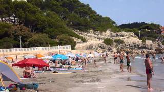 Mallorca Paguera im Juli 2011  Hochsaison in der Bucht bei 33° Grad [upl. by Abba705]