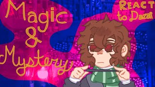 🪄Magic and Mystery react to Dazai🔍 PART 1 2X SPEED [upl. by Auqinahc]