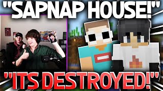 Sapnap MEETS Karl Jacobs IRL AND DESTROYS HIS HOUSE dream smp [upl. by Ennaej301]