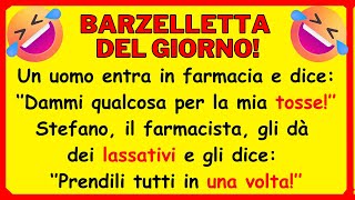 🤣 MIGLIORE BARZELLETTA DEL GIORNO Il farmacista dà alluomo dei lassativi per la tosse [upl. by Araek]