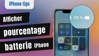 4 Solution Comment afficher le pourcentage de batterie sur iPhone [upl. by Notlil]