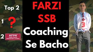 Top 2 SSB Coaching in INDIA  Farzi Coaching se Bacho  Best Defence Coaching ssbdilse afpa nda [upl. by Gwen66]