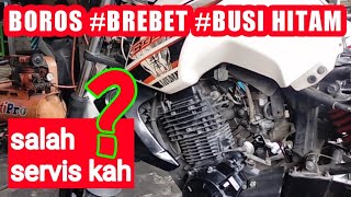 KEDATANGAN MOTOR BISON BOROS BREBET BUSI HITAM PEKAT [upl. by Ahsema]