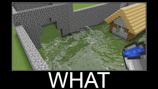 Minecraft realistic wait what meme Lava Water Slime 1399 [upl. by Enrev613]