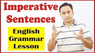 Imperative sentences आज्ञासूचक वाक्य [upl. by Cass]