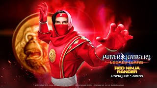 Rocky DeSantos  Red Ninja Ranger  Official Moveset  Power Rangers Legacy Wars [upl. by Lattie]