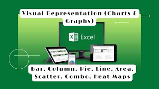 Excel Data Analytics Charts and Graphs Bar Column Pie Line Scatter Area Combo Heat Maps [upl. by Davidoff]