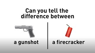 SPEAKERS UP Gunshot vs Firecracker Can You Tell the Difference [upl. by Alak]