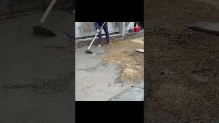 manual cement mortar screed  Building a Classic House build construction [upl. by Everrs]