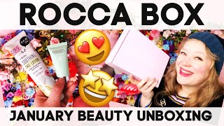 Roccabox January 2021 Beauty Box Unboxing Includes an £89 Serum [upl. by Neelia]