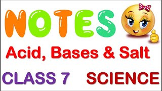 Acids Bases and Salts Full Chapter Class 7 Science  NCERT Science Class 7 Chapter 5  ch5class7 [upl. by Papageno]