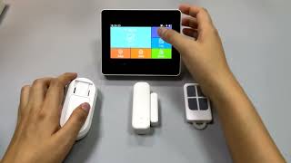 GSMWIFI Smart Home Alarm with Touch Screen [upl. by Jehiel]