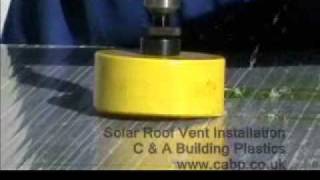 Solar Roof Vent for Polycarbonate Sheets  Conservatories  how to install [upl. by Iggam]