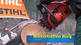 Wintertreffen in Burg 2018 Sound Kettensäge Film Dich 2019 [upl. by Eittod]