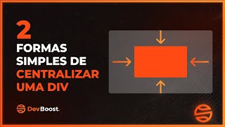 Como CENTRALIZAR uma DIV na tela  HTML e CSS  DevBoost [upl. by Cully399]