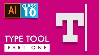 Adobe Illustrator  Type Tool Part 1  Class 10  Urdu  Hindi [upl. by Greenes]