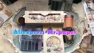 Mega Haul Papeleria Vintage de Aliexpress para Bullet o AgendaMrPaper ASMR [upl. by Ykcul]