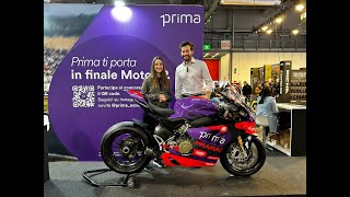 Prima debutto ad EICMA 2024 con InMoto e Motosprint quotPuntiamo sui motociclistiquot [upl. by Anyela]