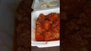 boneless wings workingatthecarwash snackfood healthylifestyle [upl. by Aetnahs]