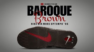 BAROQUE BROWN 2023 SCOTTIE PIPPENs Nike Air More Uptempo 96 DETAILED LOOK  PRICE [upl. by Aihppa]