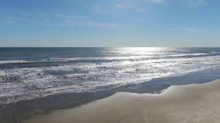 Galveston Beach by Drone  Galveston Texas [upl. by Alithia131]