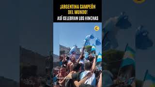 🇦🇷¡ARGENTINA CAMPEÓN DEL MUNDIAL QATAR 2022 Hinchada albiceleste celebrashorts [upl. by Tatiania169]