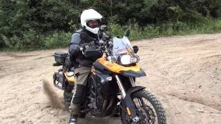 First Time Offroad for Bruno  BMW F800GS and Suzuki DR650 [upl. by Idolem]