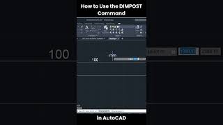 How to Use the DIMPOST Command in AutoCAD  AutoCAD Tips amp Tricks [upl. by Ciaphus]