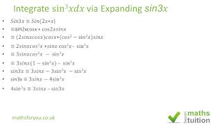 Integrate sin3x Expand sin3x [upl. by Lester]